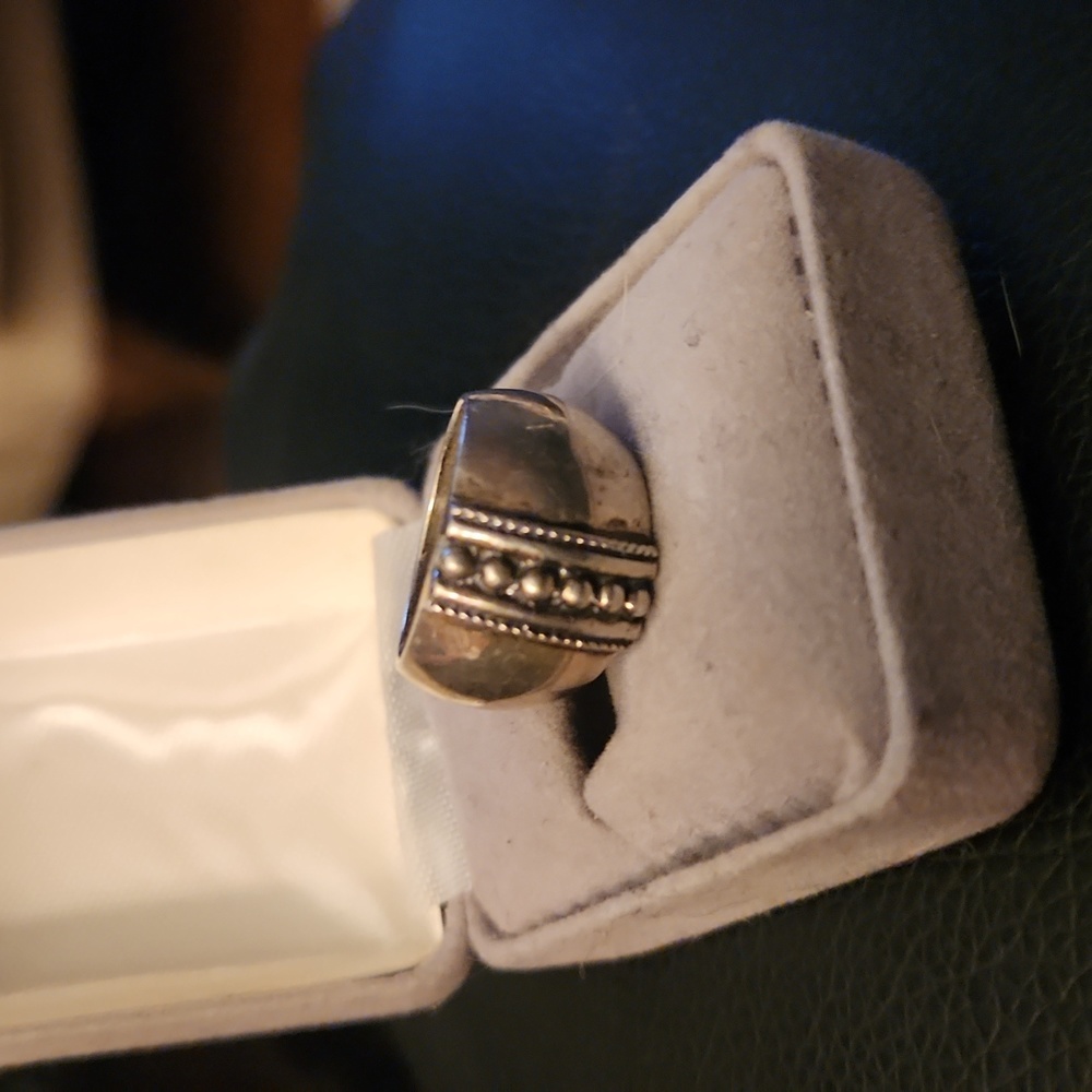 CHUNKY - Vintage Sterling Silver Ring SZ 7